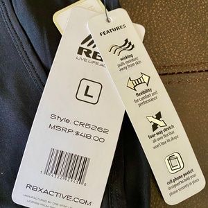 RBX Active Women's Black Large Golf/Tennis Athletic Skort - NEW